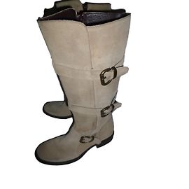 Autre Marque Bottes CONTATTO en daim beige taille 38 Beige