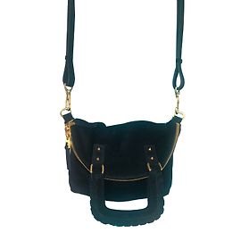 Barbara Bui Black Deerskin Handbag Black