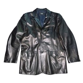 Hugo Boss-Blazers Jackets-Black