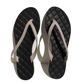 Chanel Sandals Black Beige