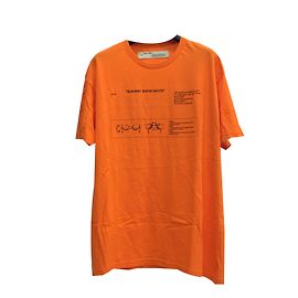 Off White tees Laranja