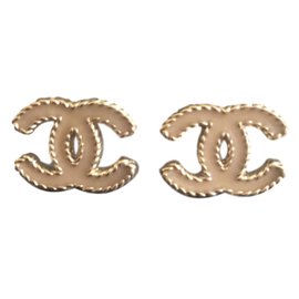 Chanel-Earrings-Beige