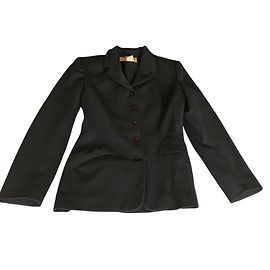 Giacca Irene Van Ryb in cotone nero Taglia 38 Nero