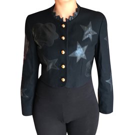 Moschino Cheap And Chic-Jackets-Black