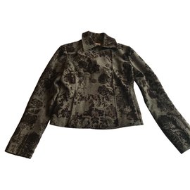Autre Marque Giacca Bleu Blanc Rouge Marrone