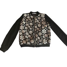 Autre Marque Veste By Clara Noir et Blanc Noir Blanc