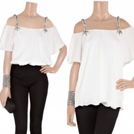 Temperley London-Tops-Creme