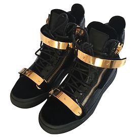 Giuseppe Zanotti Turnschuhe Schwarz Golden