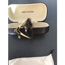 Louis Vuitton-Oculos escuros-Dourado