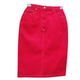 Pierre Cardin-Skirts-Red