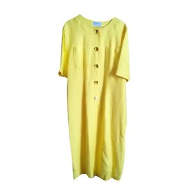 Vestido Givenchy amarillo de viscosa Amarillo