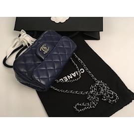 Chanel-Mini saco-Azul