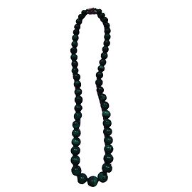 Autre Marque Collar de perlas de malaquita verde Verde