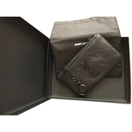 Yves Saint Laurent-wallets-Black
