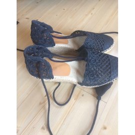 SéZane-sandals-Navy blue