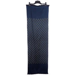 Hermès-Men Scarves-Blue
