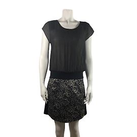 Vestido Cop Copine Vendome Negro y Dorado Negro Dorado