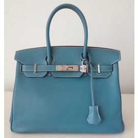 Hermès-Birkin 30-Blau