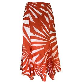 Jaeger Jupes Blanc Orange