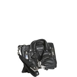 Moschino Biker Clutch Schwarz