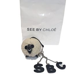 See by Chloé Key ring Beige
