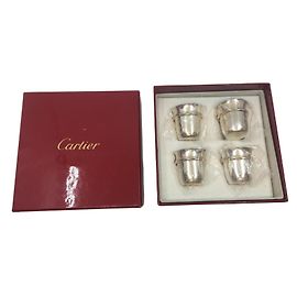 Cartier Copas de licor Plata