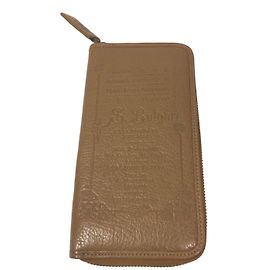 Carteira Bulgari de couro cor avelã Avelã