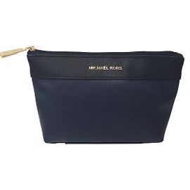 Estuche pequeño Michael Kors azul marino y negro Negro Azul marino