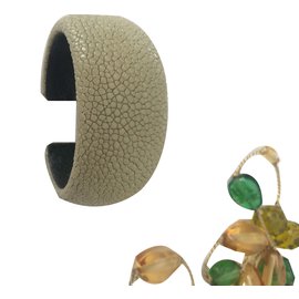 Autre Marque-Cockoo shagreen bracelet-Green