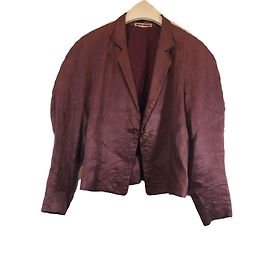 Issey Miyake Linen Jacket Dark Red Dark red