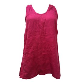 Max Mara Pink Linen Top Pink