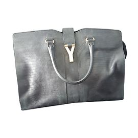Yves Saint Laurent Black Leather Handbag Black