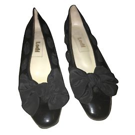 Autre Marque LODI Black Leather Ballet Flats Size 37 Black