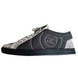 Chanel Turnschuhe Schwarz Grau