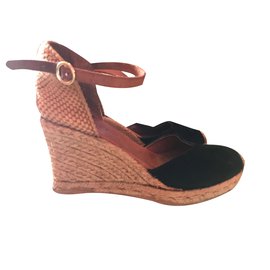 Minelli Sandales compensées Noir