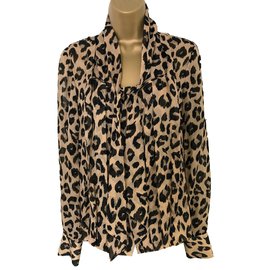 Lk Bennett Top Marrone Nero