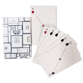 Chanel-Chanel Poker Cartões-Preto