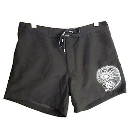 John Galliano Herren Badehose Schwarz
