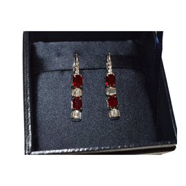 Prada-Earrings-Silvery,Red