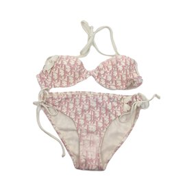 Christian Dior-Swimwear-Pink,White