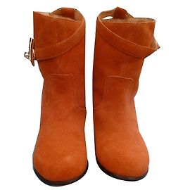 Hermès Botines Naranja