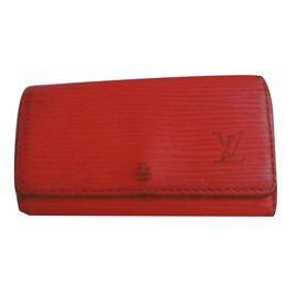 Louis Vuitton-Key Holder-Red