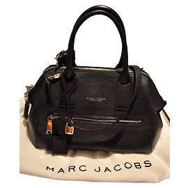Sac cabas Marc Jacobs Incognito en cuir noir Noir