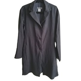 Issey Miyake Pleats Please Long Jacket Grey Grey