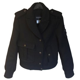 Chanel Jacken Schwarz