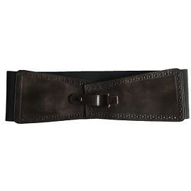 Pennyblack Leather Belt Dark brown