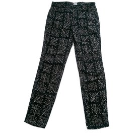 Moschino-Pants, leggings-Black,White