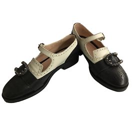 Gucci Flats Black Cream