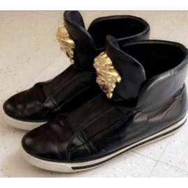 Versace-zapatillas-Negro