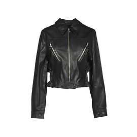 Leather Jacket Alexander McQueen, Size IT 38 Black